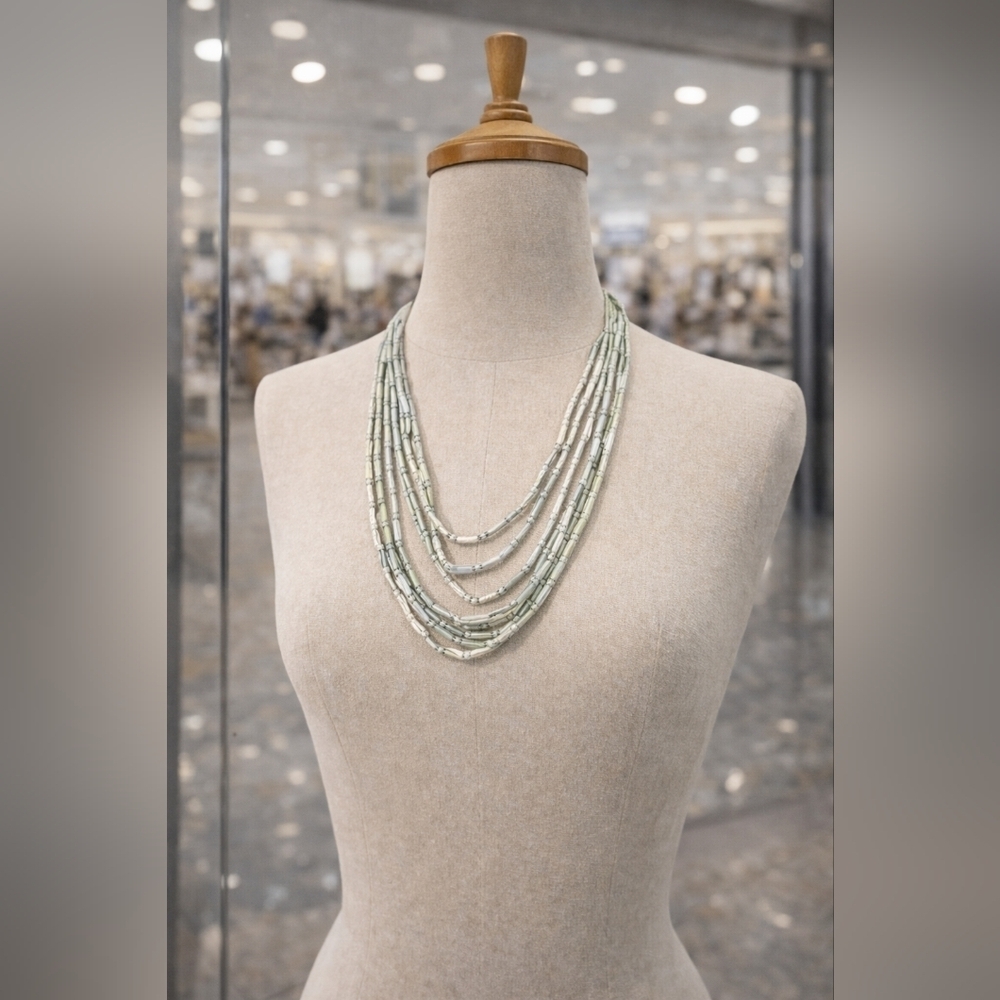 Copper Stone multi-strand necklace